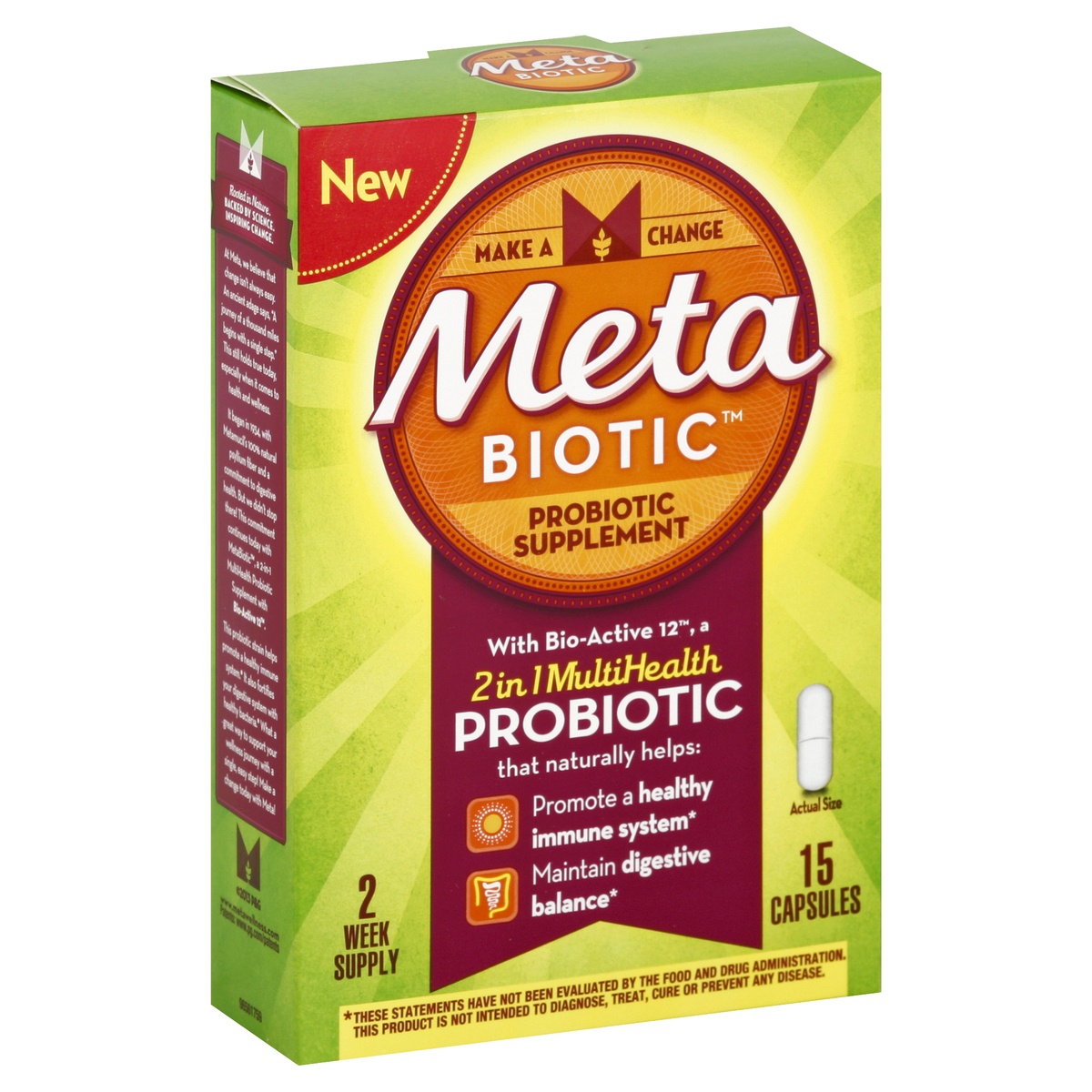 slide 1 of 1, Meta Probiotic , 15 ct