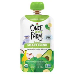 Once Upon a Farm Smart Blend Bananas for Apples & Greens Pouch, 3.2 oz