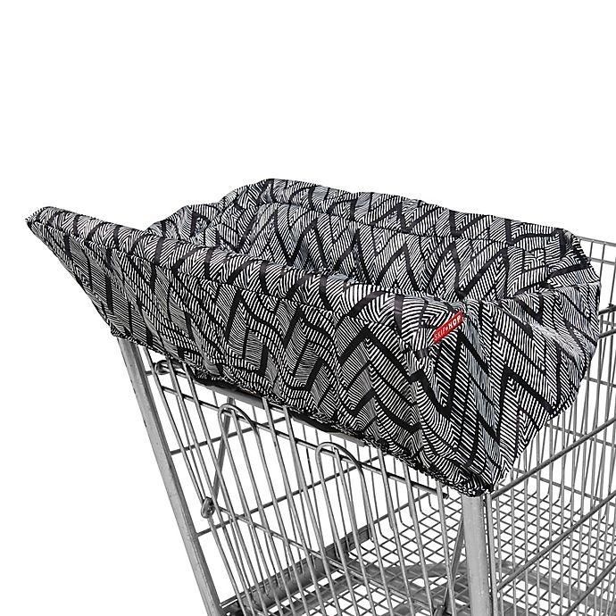 slide 1 of 1, Skip Hop SKIP*HOP Zebra Take Cover Shopping Cart and High Chair Cover - Black, 1 ct