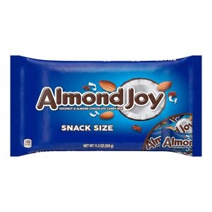 slide 1 of 1, Almond Joy Milk Chocolate Candy Bar Coconut & Almonds Snack Size, 11.3 Oz, 11.84 oz