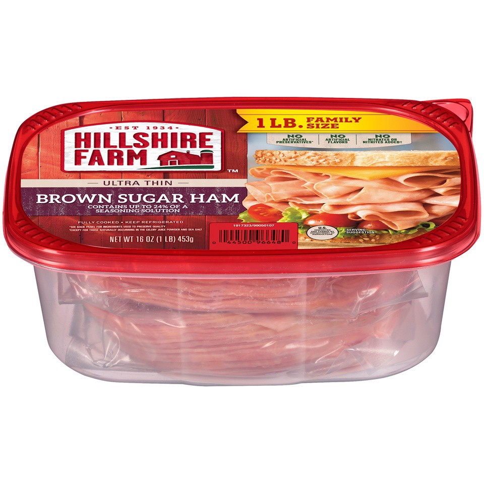 slide 4 of 6, Hillshire Farm Ultra Thin Brown Sugar Ham, 453.59 g