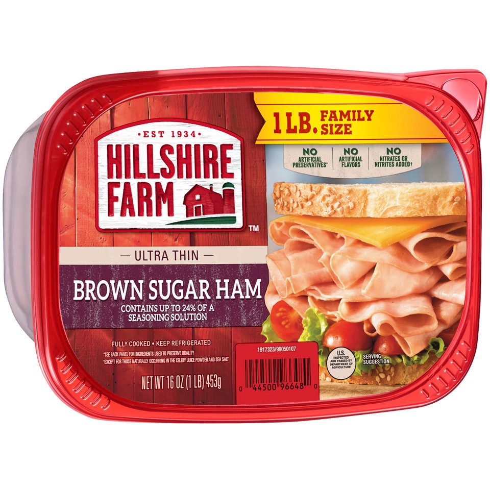 slide 2 of 6, Hillshire Farm Ultra Thin Brown Sugar Ham, 453.59 g