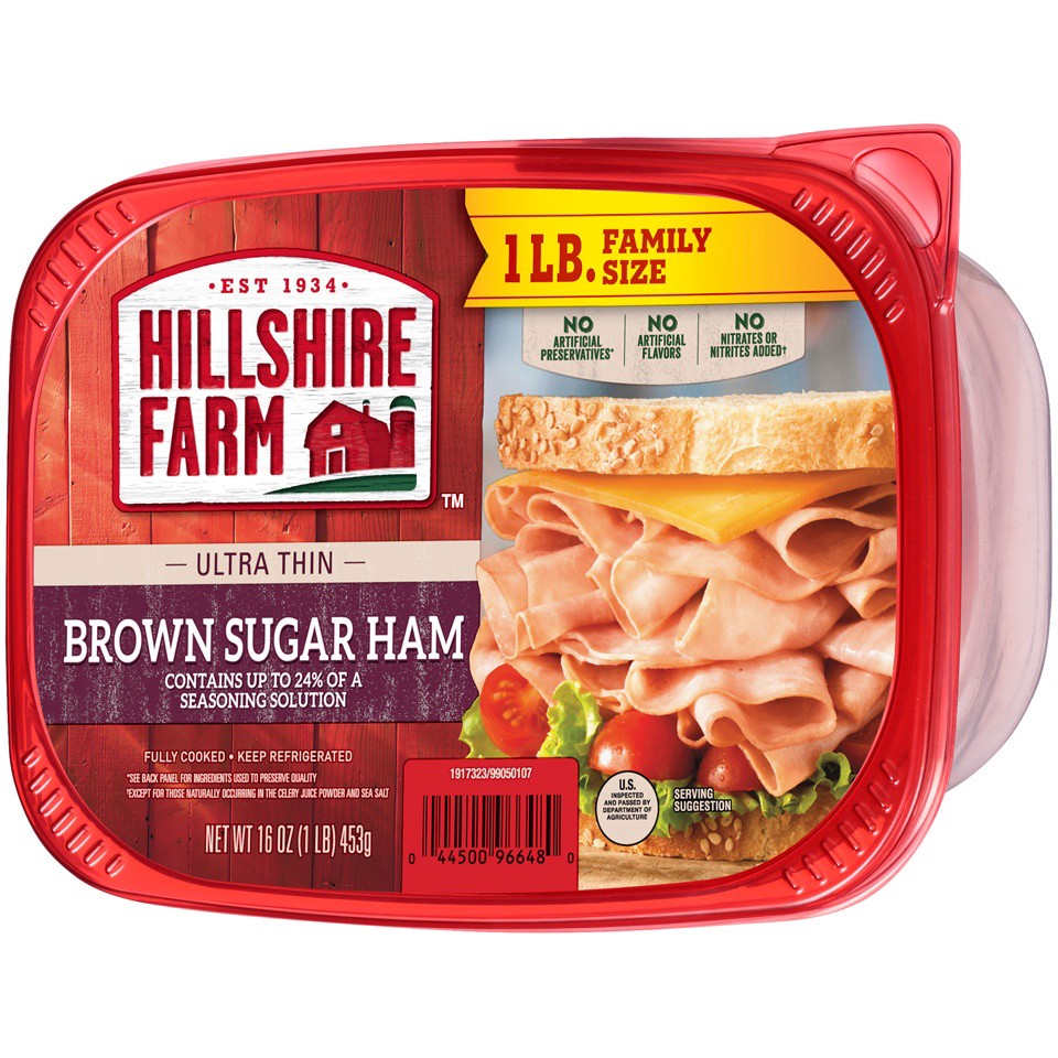 slide 5 of 6, Hillshire Farm Ultra Thin Brown Sugar Ham, 453.59 g