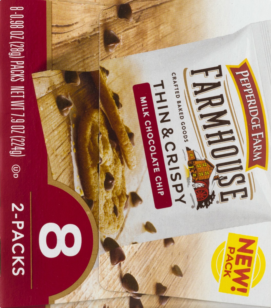 slide 2 of 10, Pepperidge Farm Thin & Crispy Milk Chocolate Chip Cookies, 7.9 oz