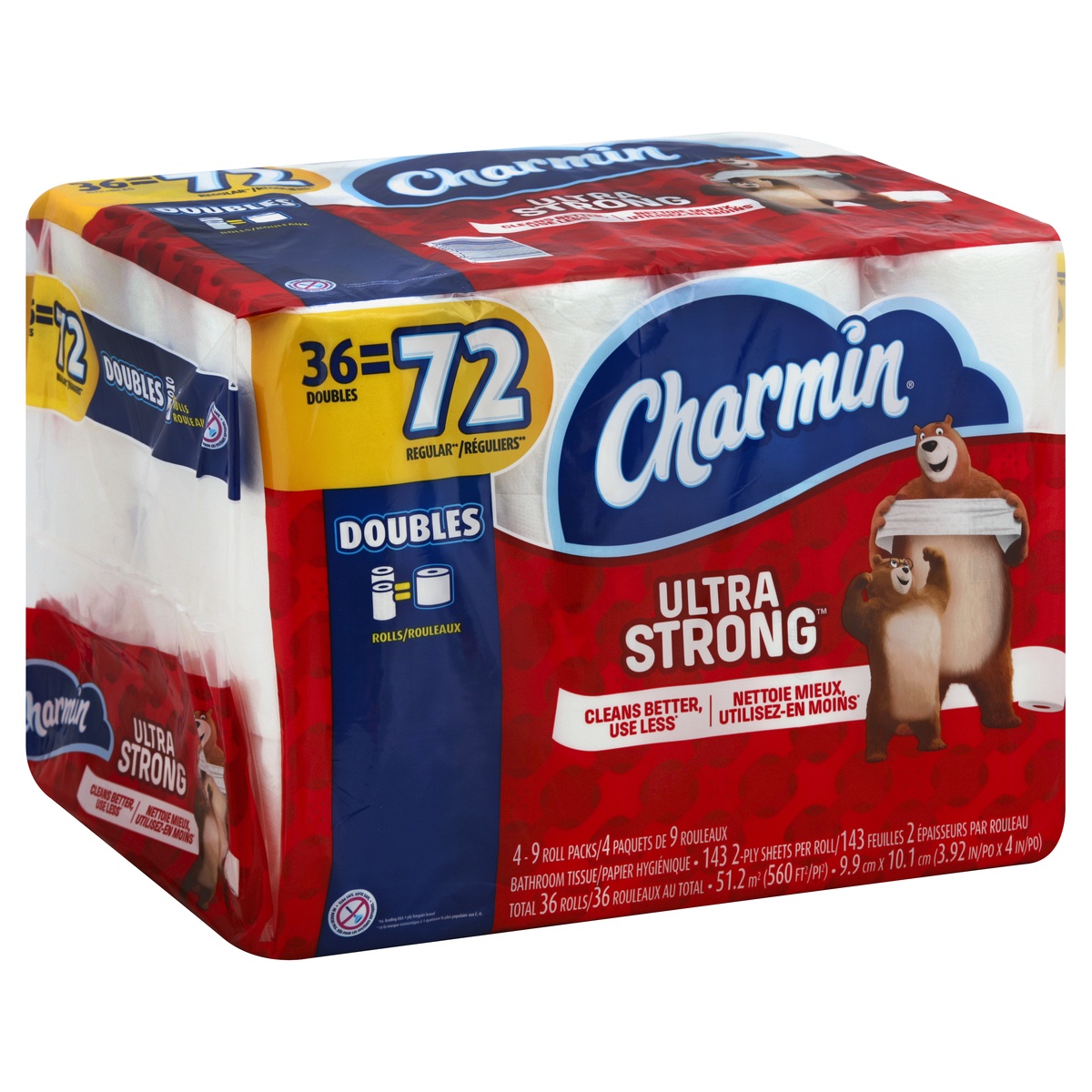 slide 1 of 1, Charmin Bathroom Tissue 4 ea, 4 ct