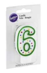 Wilton Numeral Candle, Number 6