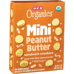 H-E-B Organics Mini Peanut Butter Sandwich Crackers