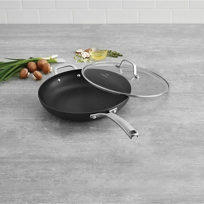slide 2 of 2, Calphalon Classic Nonstick Covered Fry Pan with Helper Handle, 12 in