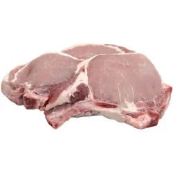 Giant Eagle Pork Loin Rib Chop, End, Bone In