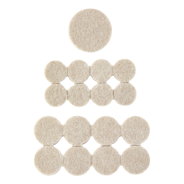 slide 1 of 2, Scotch Beige Felt Pad Value Pack, 36 ct