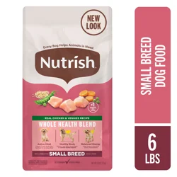 Rachael Ray Nutrish Small Breed Dry Dog Food, Chicken & Veggies Recipe, 6 lb Bag