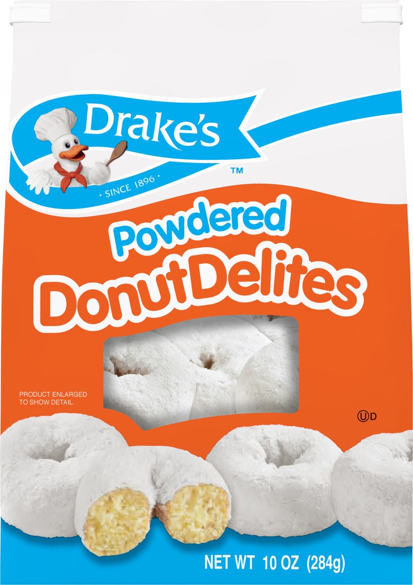 slide 4 of 7, Drake's Donuts, Drake's Family Pack Donut Delites Powdered (bagged), 10 oz