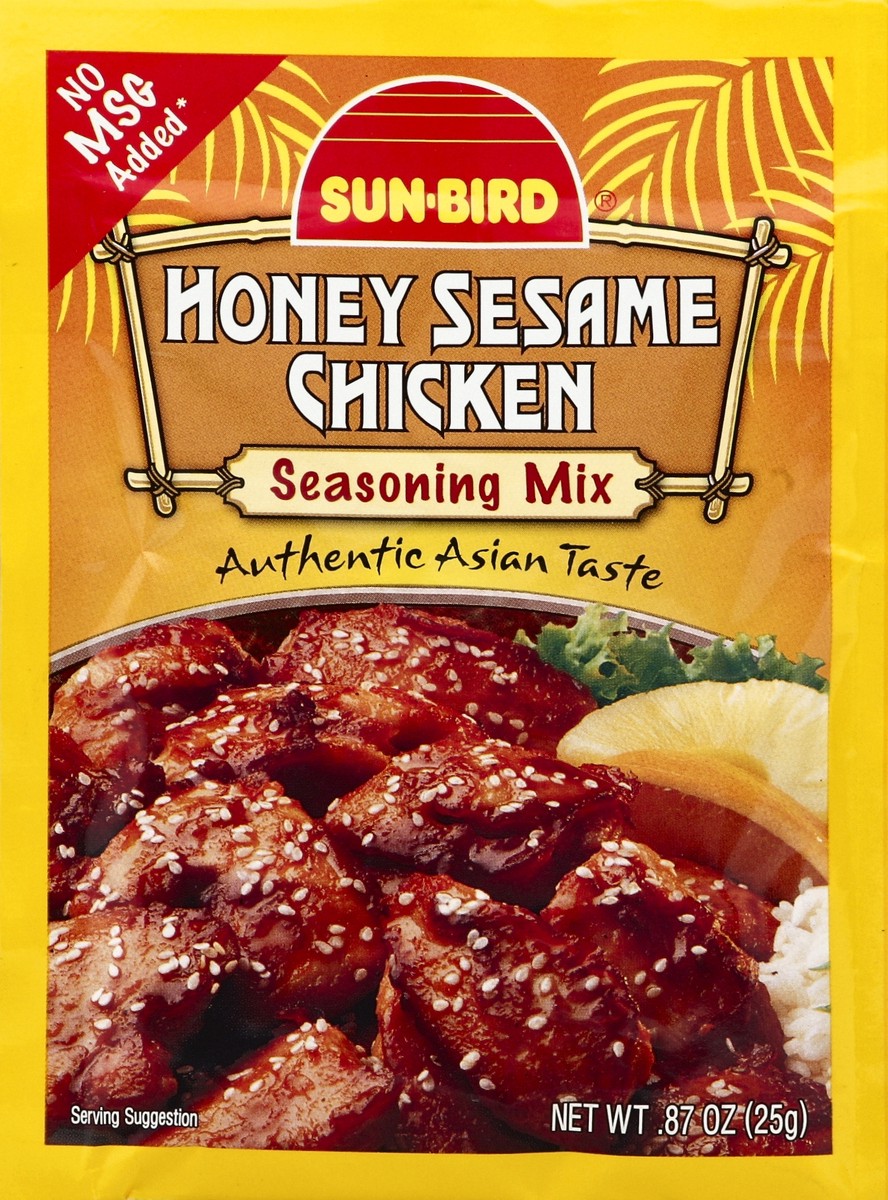 slide 2 of 2, Sun-Bird Honey Sesame Chicken Seasoning Mix, 0.87 oz