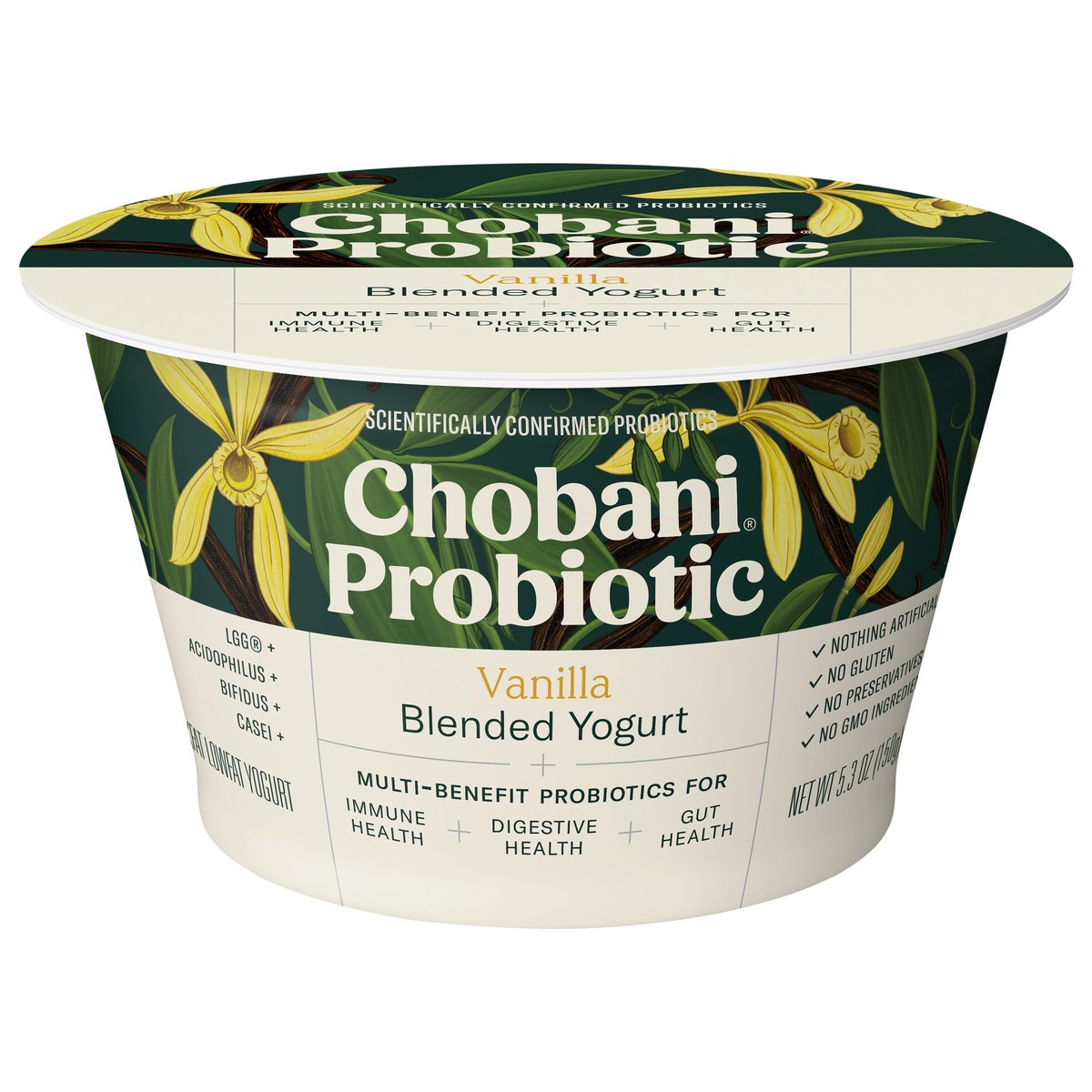 slide 10 of 12, Chobani Vanilla Probiotic Greek Yogurt, 5.3 oz