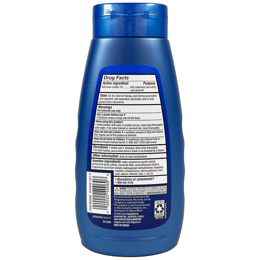 slide 3 of 5, Walgreens Selenium Sulfide Medicated Dandruff Shampoo, 11 oz