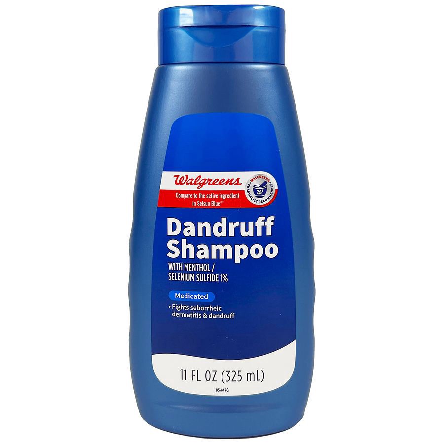 slide 1 of 5, Walgreens Selenium Sulfide Medicated Dandruff Shampoo, 11 oz