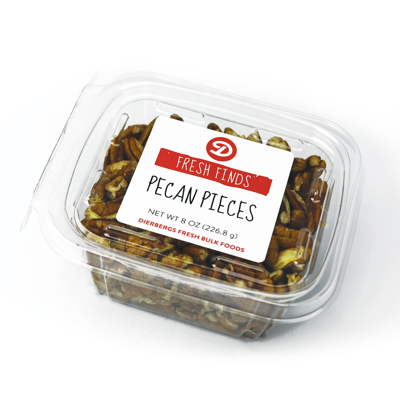 slide 1 of 1, Dierbergs Pecan Pieces, 8 oz