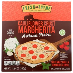 Fresh Thyme Margherita Cauliflower Pizza