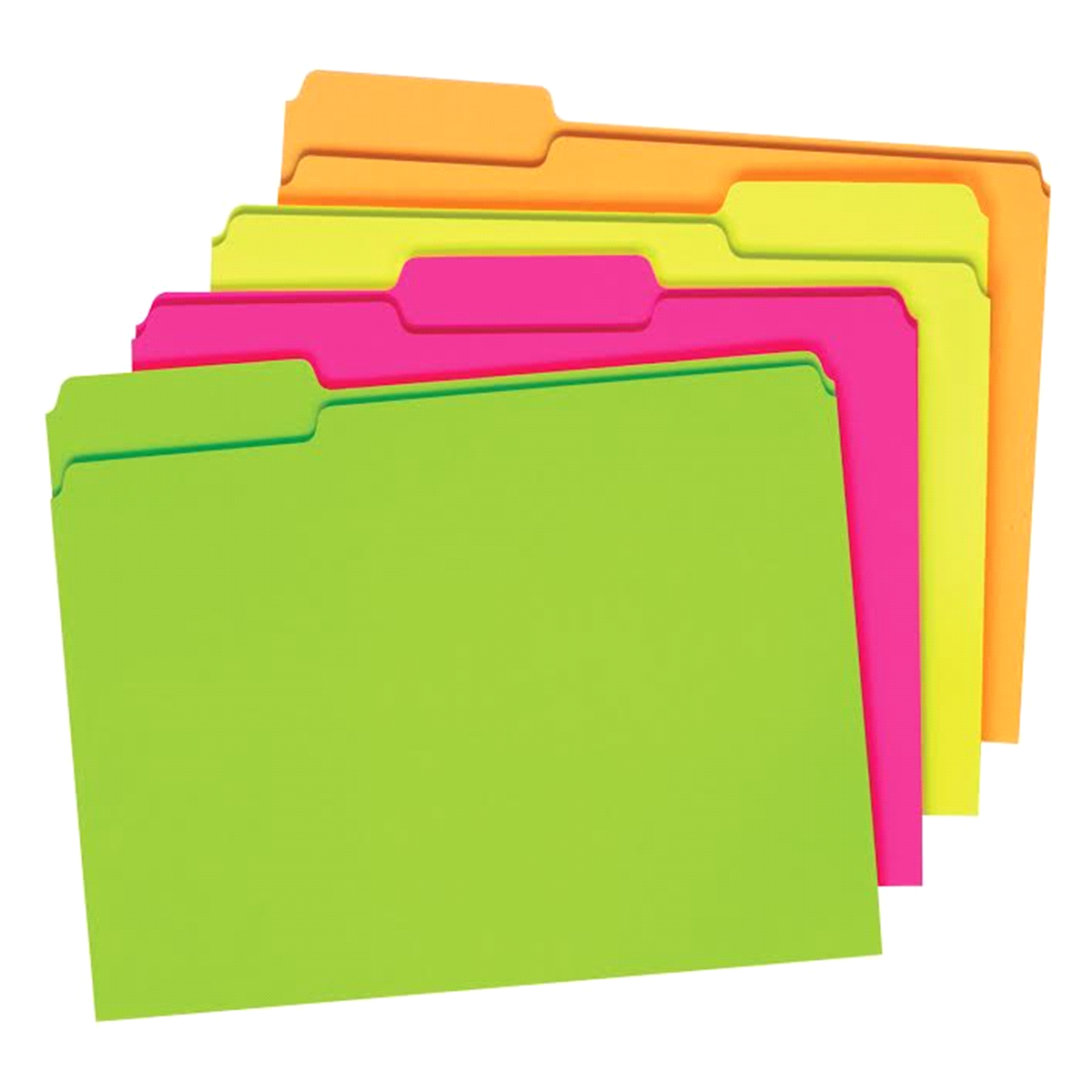 slide 1 of 1, Pendaflex Neon File Folders, 24 ct