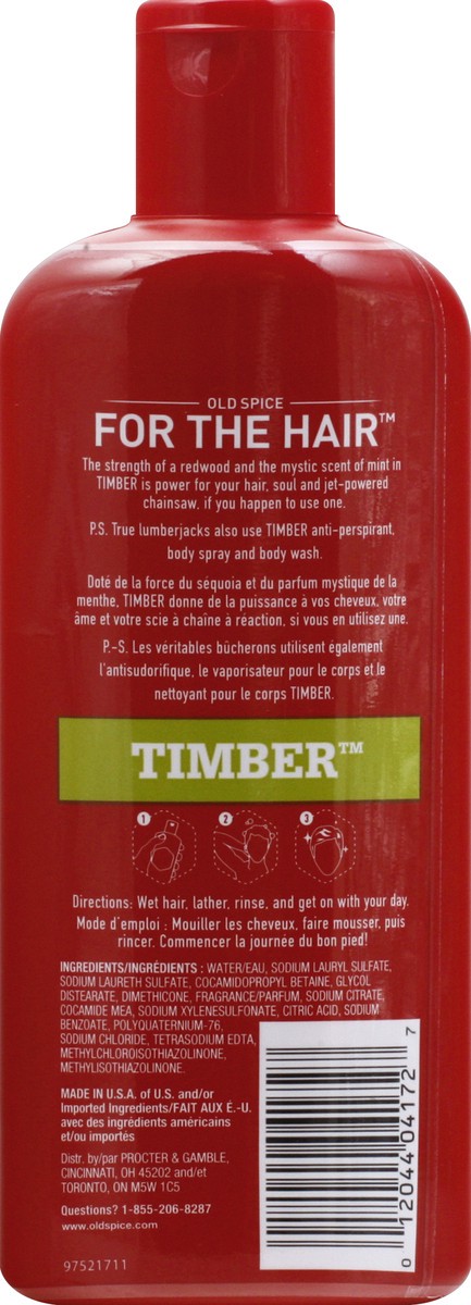 slide 6 of 6, Old Spice Timber with Mint 2-In-1 Shampoo & Conditioner, 12 fl oz