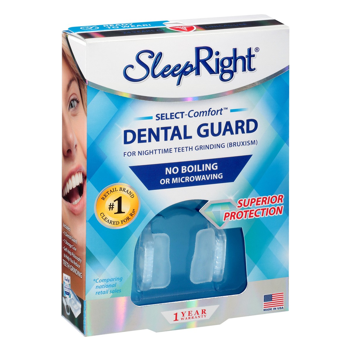 slide 6 of 9, SleepRight Sleep Right Dental Guard, 1 ct