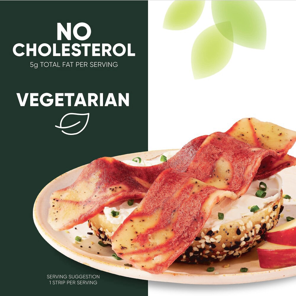 slide 4 of 6, MorningStar Farms Meatless Thick Cut Bacon Strips, Vegetarian Meat, Applewood Black Pepper, 5.25oz, 5.25 oz