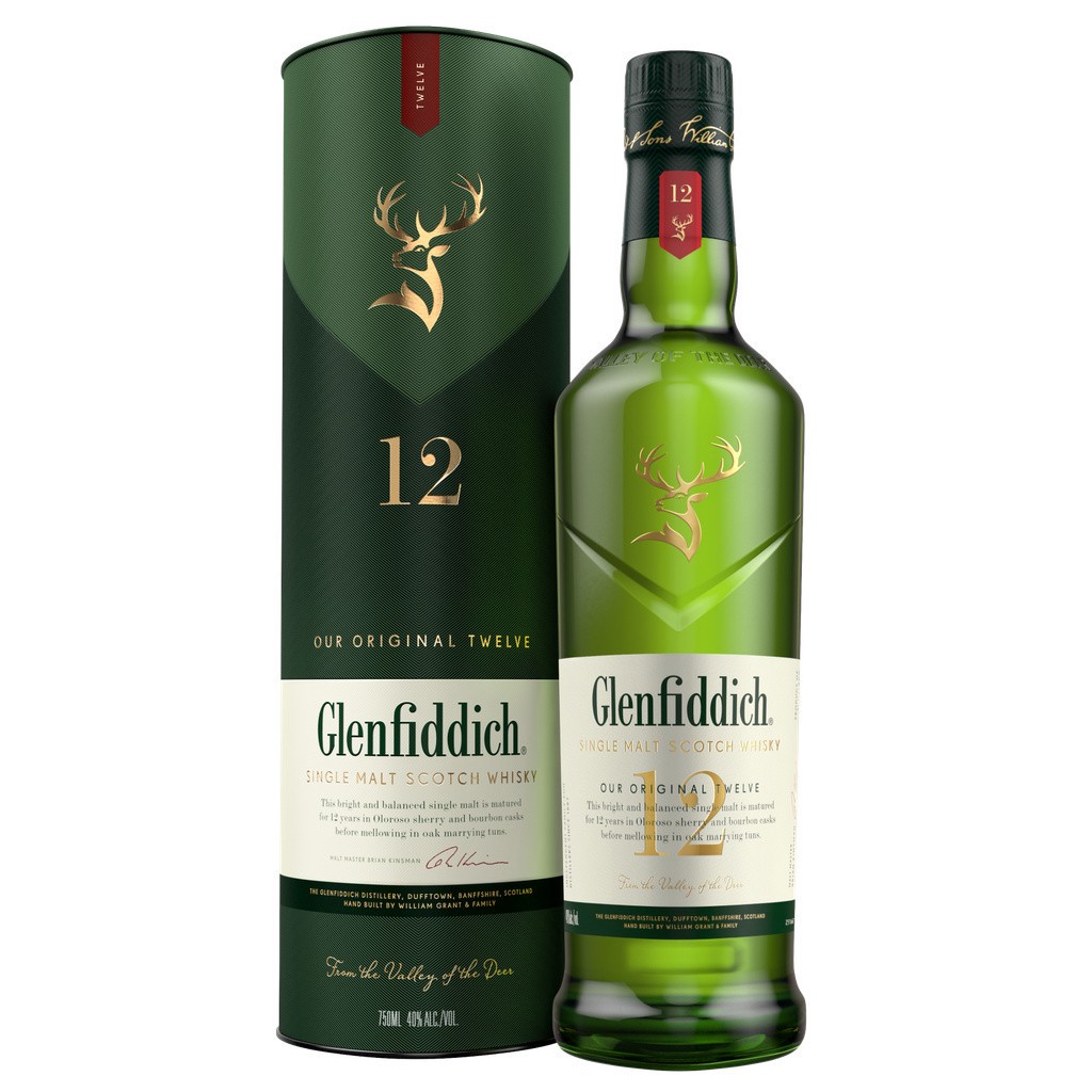 slide 1 of 2, Glenfiddich 12 Year Old Single Malt Scotch Whisky 750ml, 750 ml