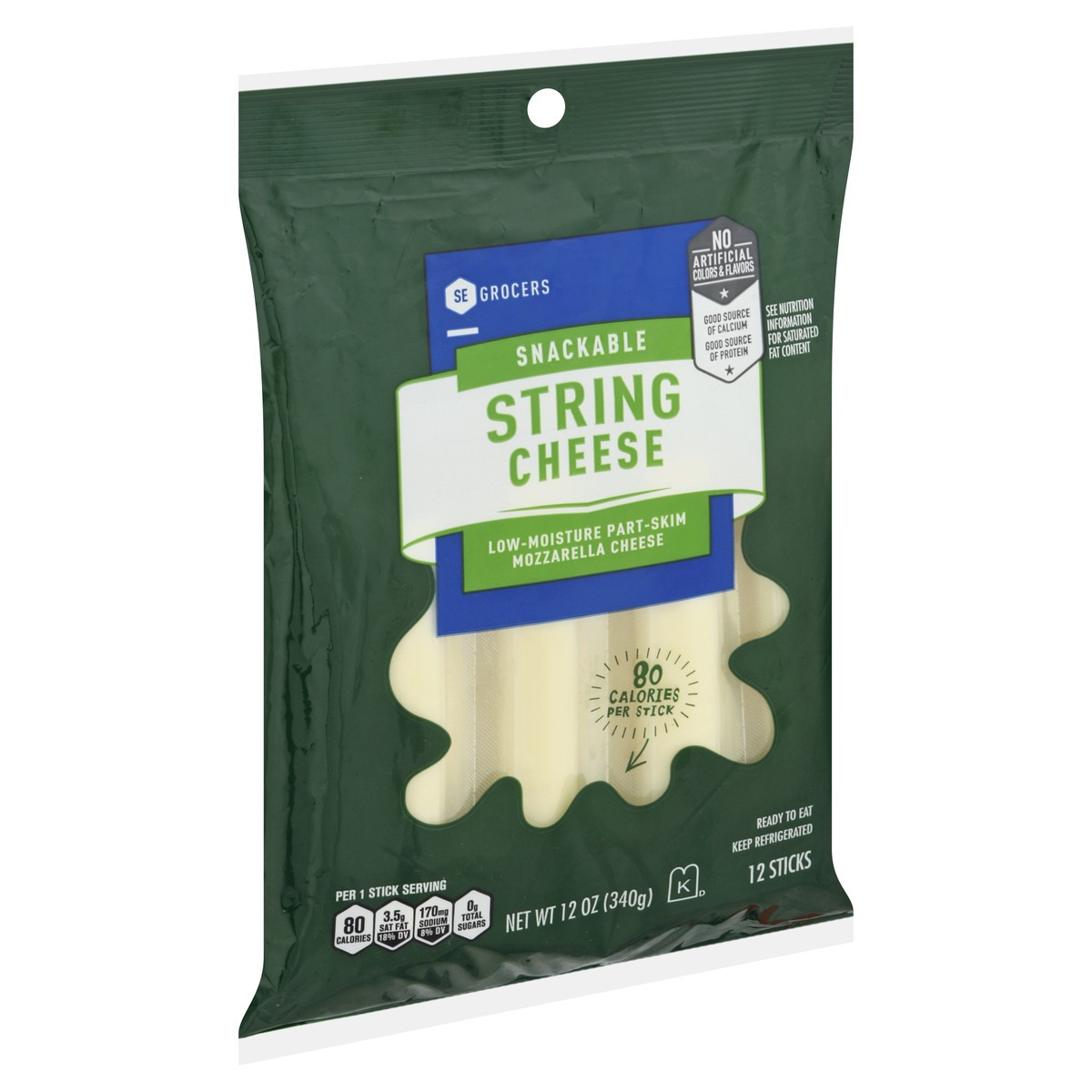 slide 5 of 11, SE Grocers String Cheese, 12 ct; 1 oz