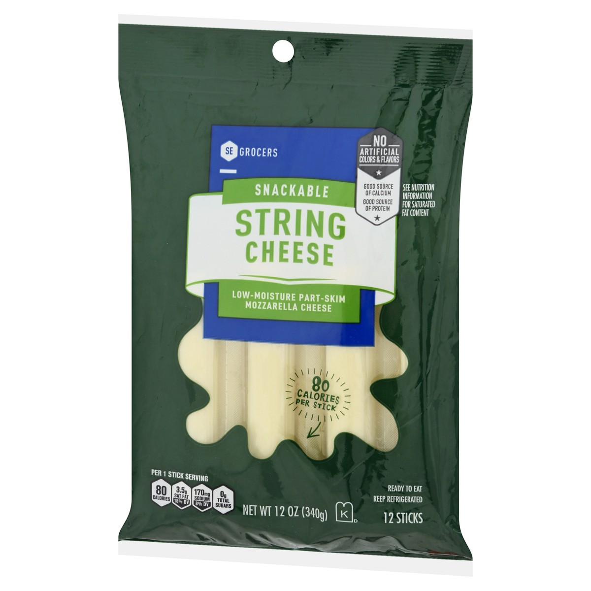 slide 8 of 11, SE Grocers String Cheese, 12 ct; 1 oz