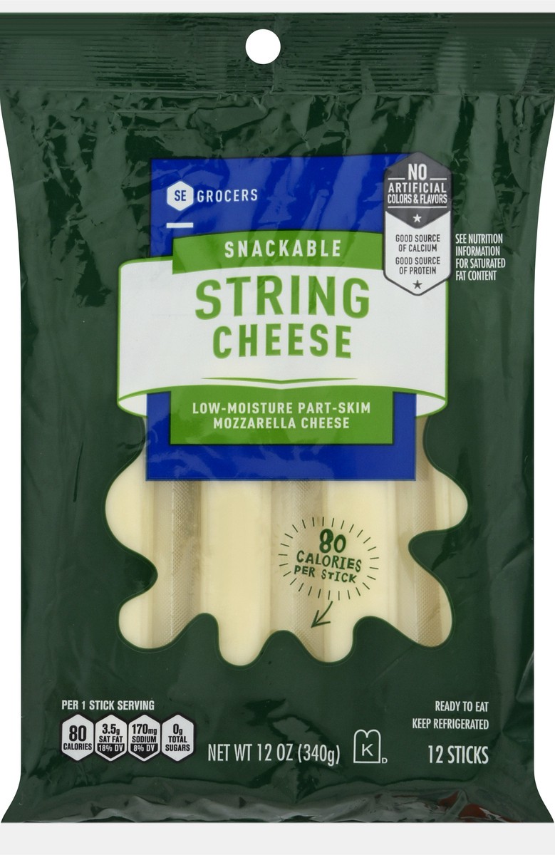 slide 9 of 11, SE Grocers String Cheese, 12 ct; 1 oz