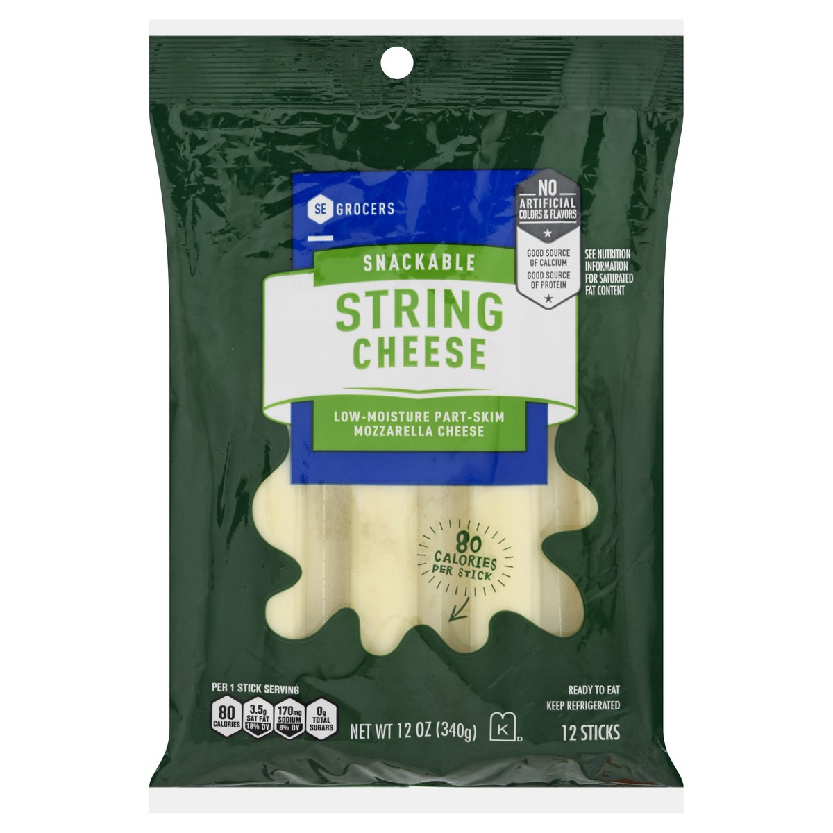 slide 11 of 11, SE Grocers String Cheese, 12 ct; 1 oz