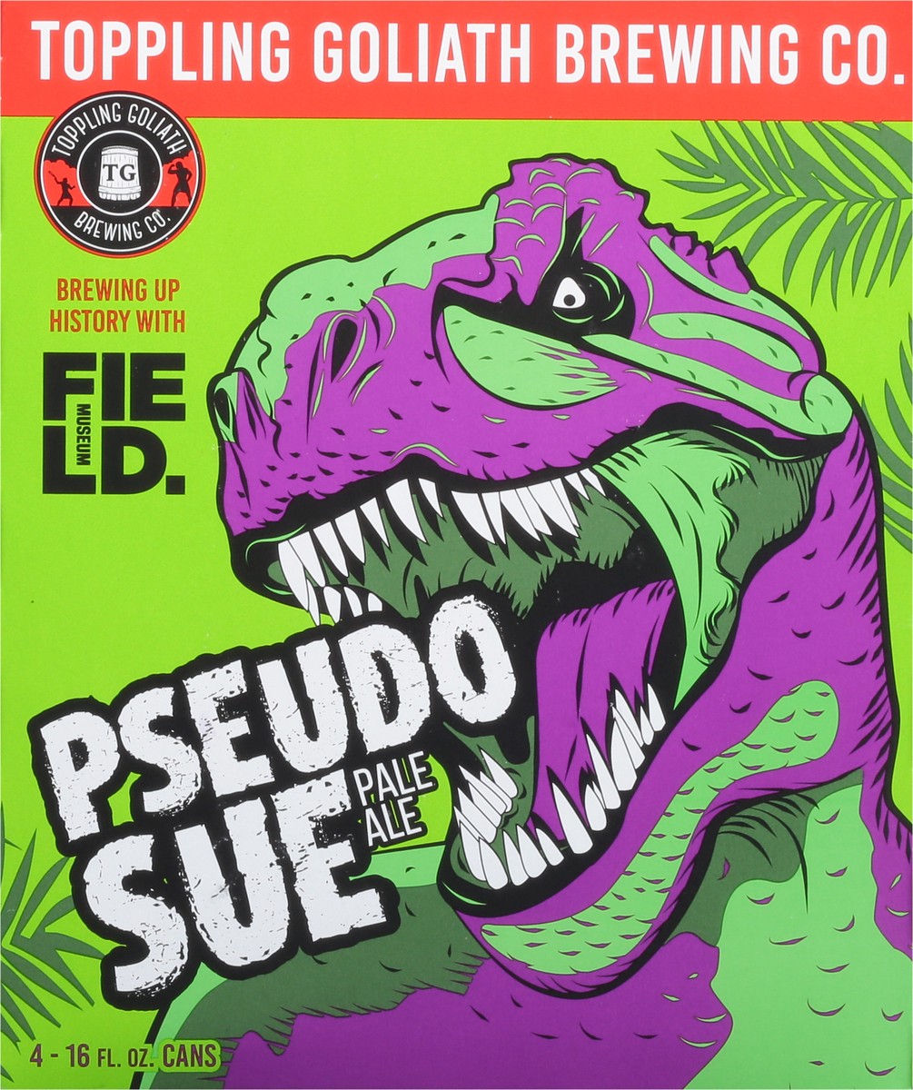slide 8 of 11, Toppling Goliath Brewing Co. Pale Ale Pseudo Sue Beer 4 - 16 fl oz Cans, 4 ct; 16 fl oz