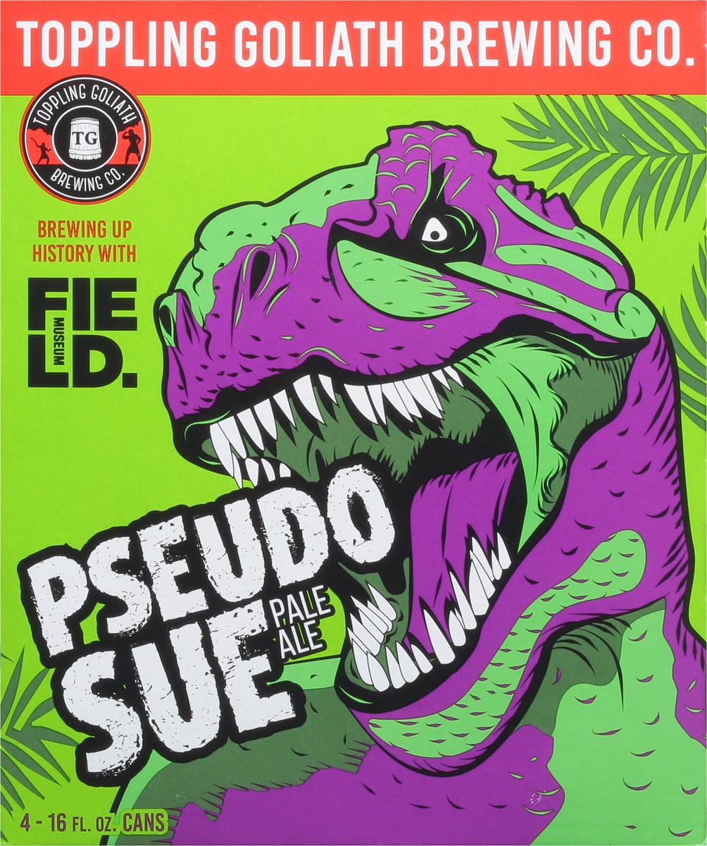 slide 9 of 11, Toppling Goliath Brewing Co. Pale Ale Pseudo Sue Beer 4 - 16 fl oz Cans, 4 ct; 16 fl oz