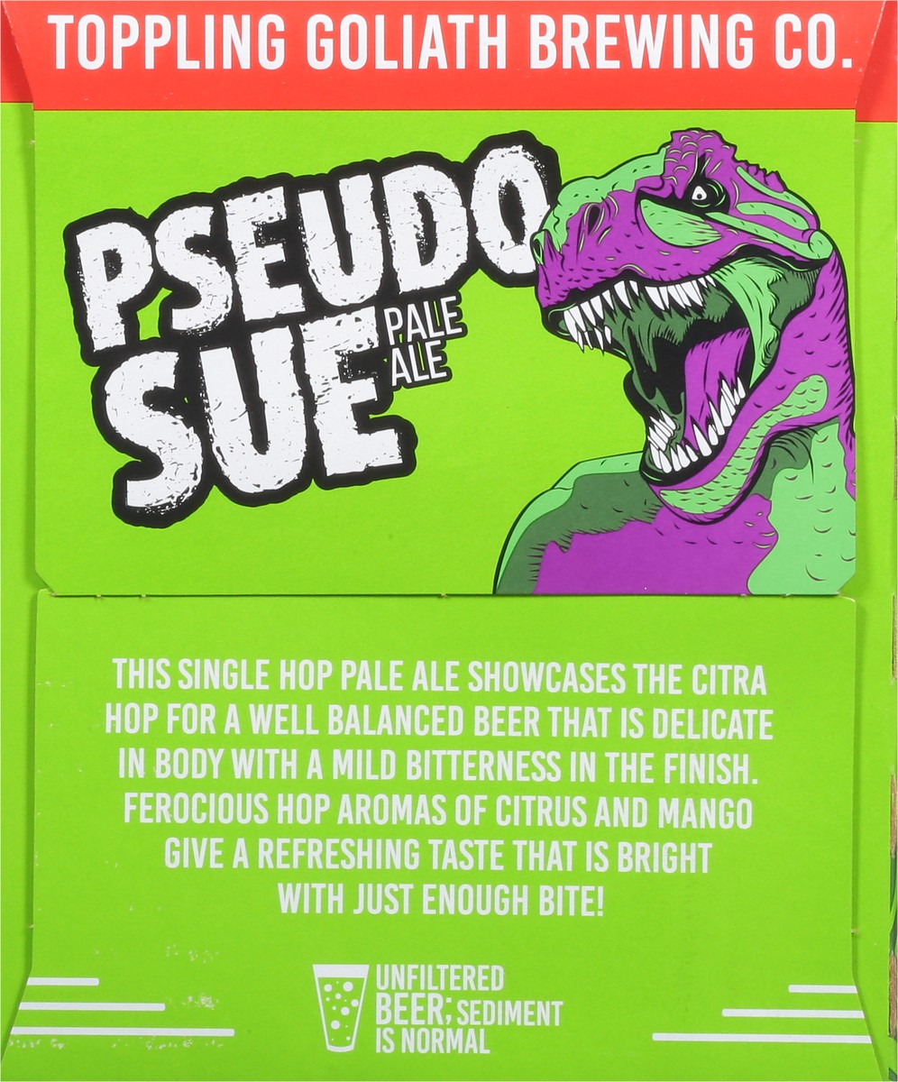 slide 10 of 11, Toppling Goliath Brewing Co. Pale Ale Pseudo Sue Beer 4 - 16 fl oz Cans, 4 ct; 16 fl oz