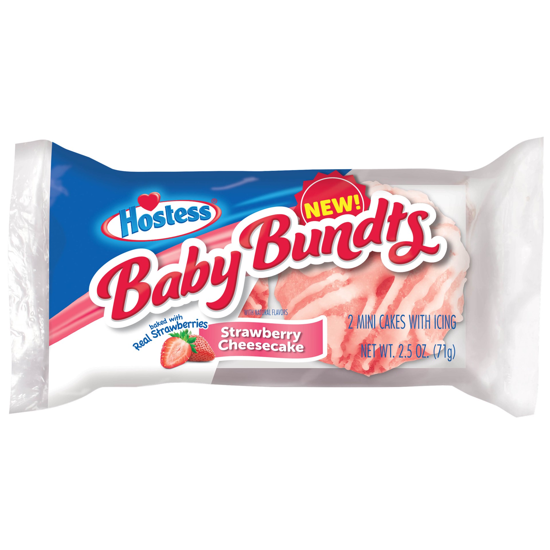 slide 1 of 10, Hostess Baby Bundts Strawberry Cheesecake - 2.5 Oz, 2.5 oz