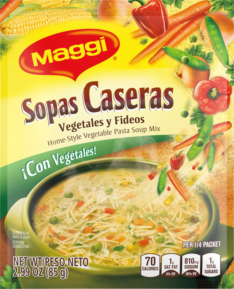 slide 10 of 13, Maggi Home-Style Vegetable Pasta Soup Mix, 2.99 oz