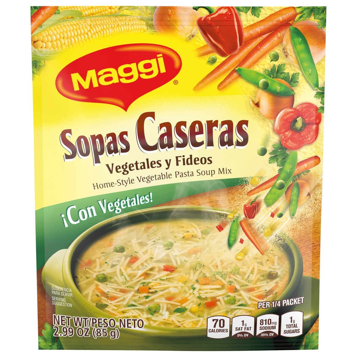 slide 3 of 13, Maggi Home-Style Vegetable Pasta Soup Mix, 2.99 oz