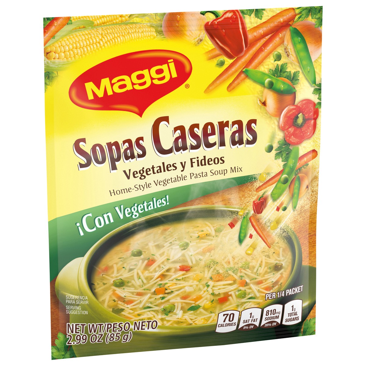 slide 11 of 13, Maggi Home-Style Vegetable Pasta Soup Mix, 2.99 oz