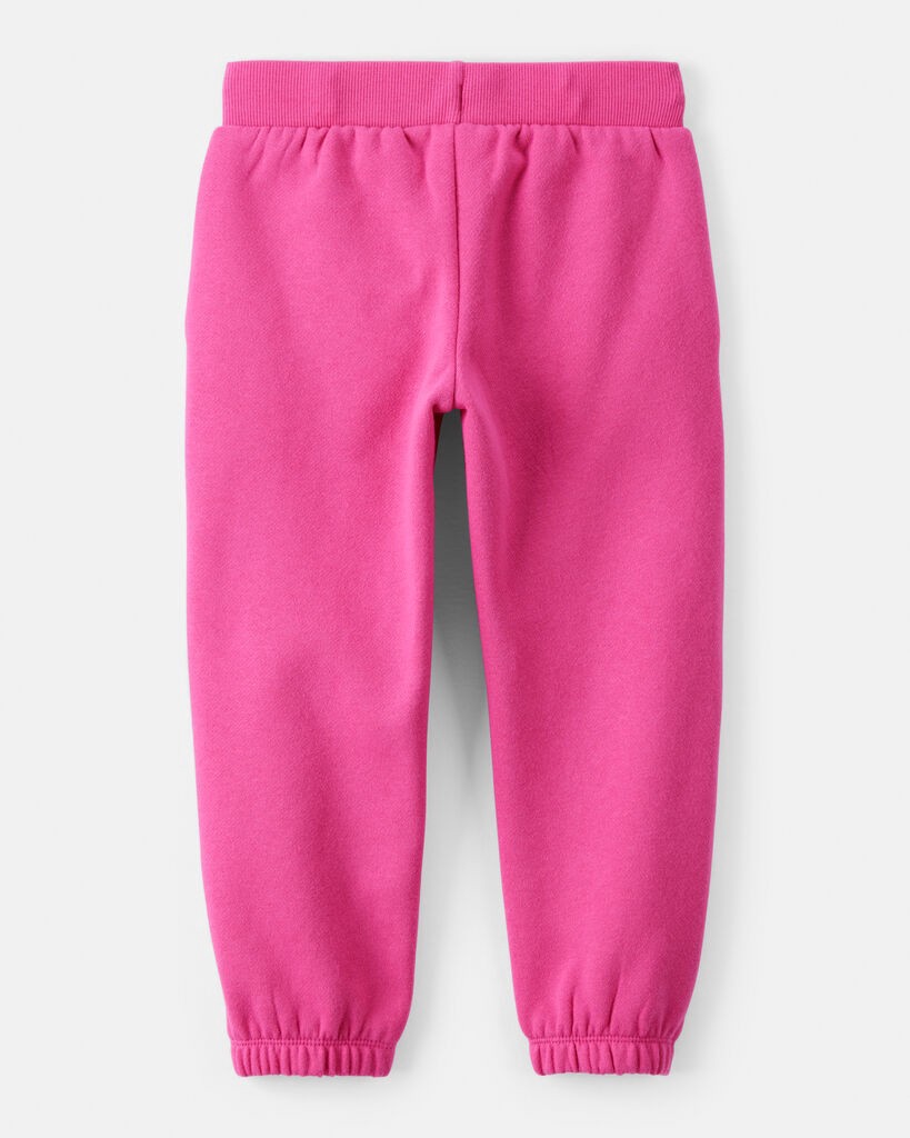 slide 2 of 3, Carter's Carters Toddler Girl DayDream Fleece Drawstring Joggers - Pink Fuchsia 4T, 1 ct