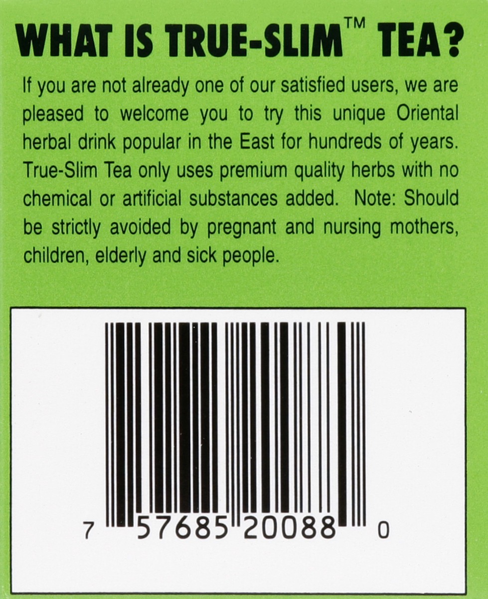 slide 3 of 4, True-Slim Extra Strength Tea, 12 ct