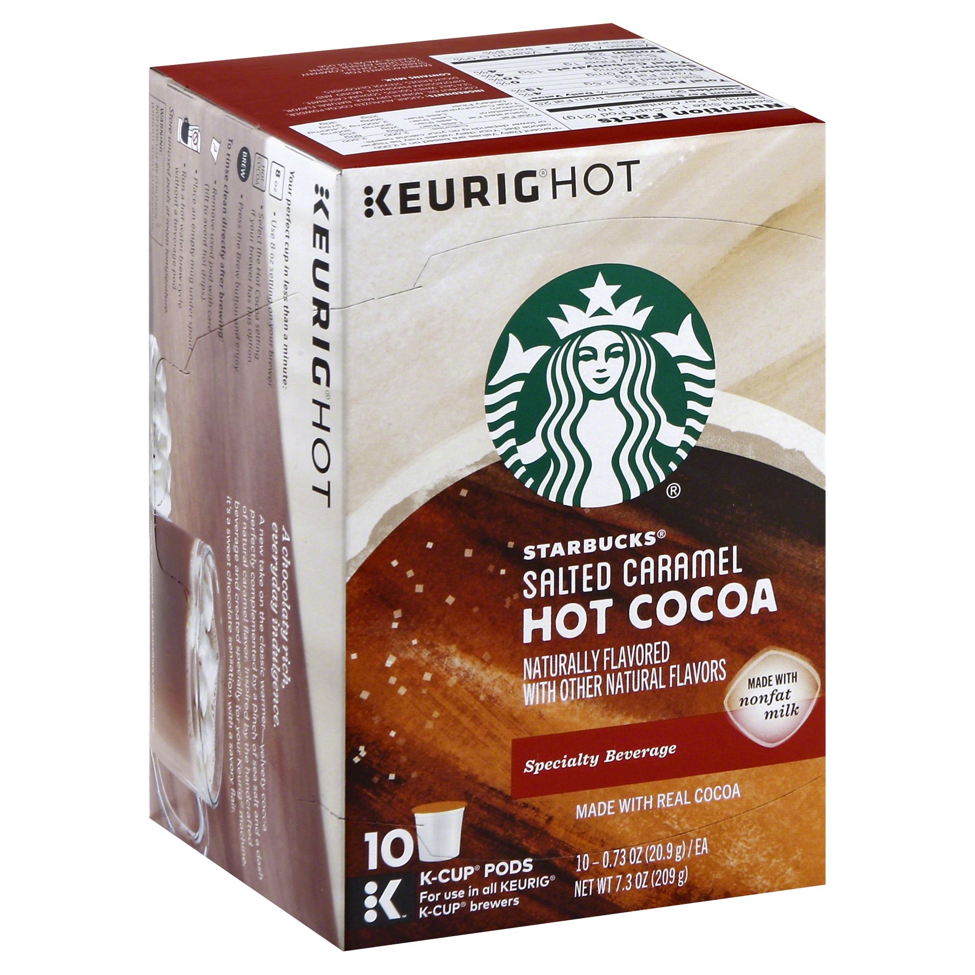 slide 1 of 8, Starbucks Keurig Hot Salted Caramel Hot Cocoa - 10 ct; 0.73 oz, 10 ct; 0.73 oz