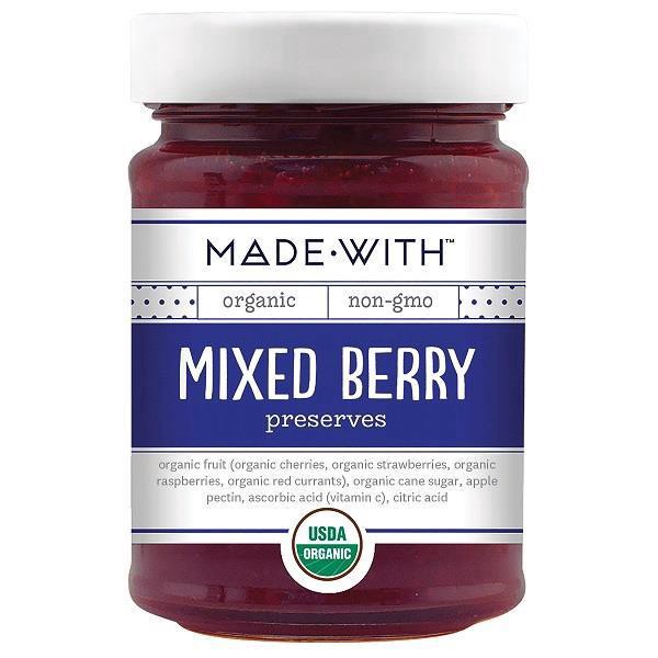slide 1 of 1, Made With Organic Non-Gmo Mixed Berry Preserves, 11 oz