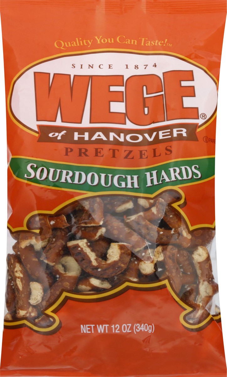 slide 13 of 13, Wege of Hanover Sourdough Hards Pretzels 12 oz, 12 oz