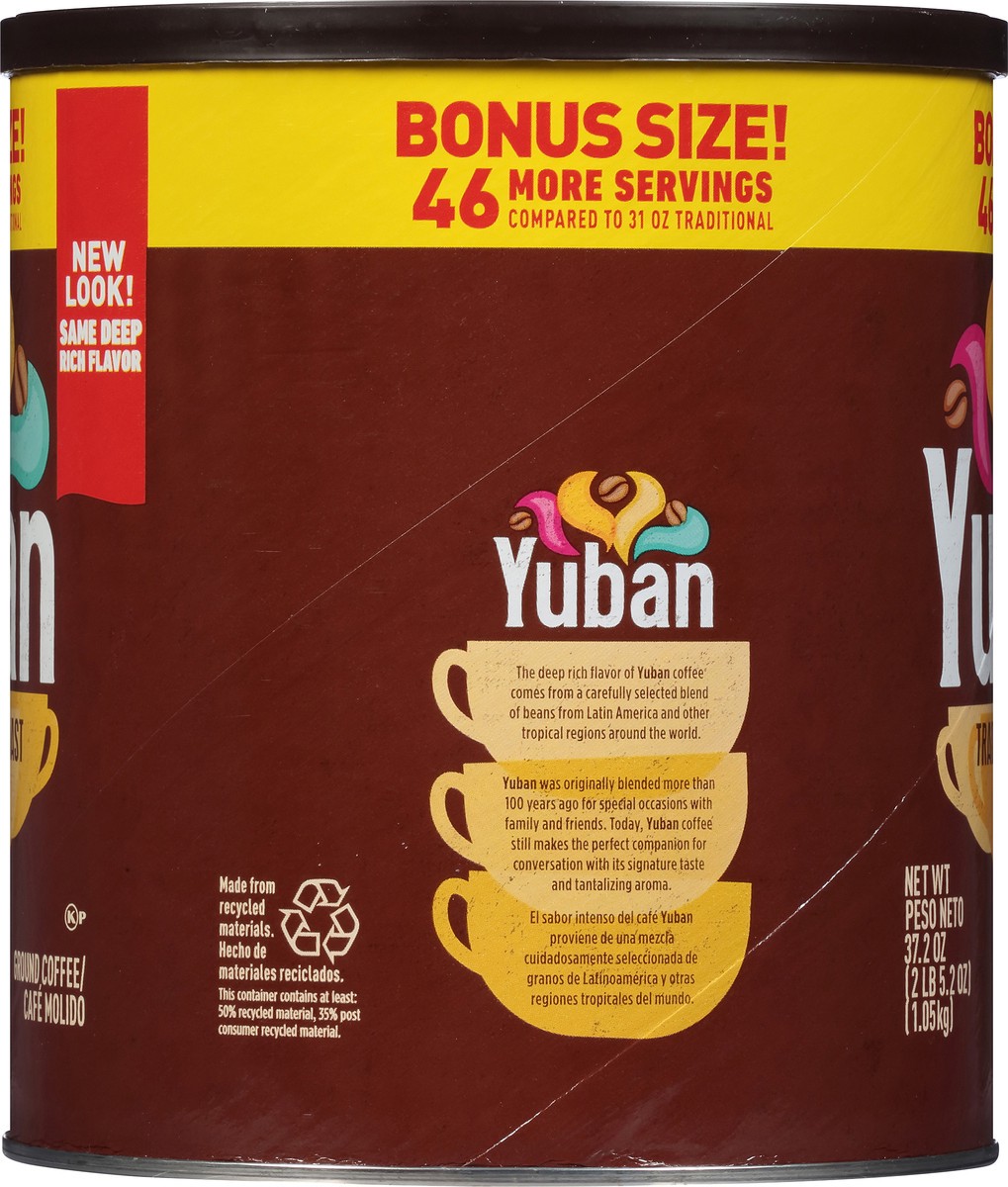 slide 5 of 7, Yuban Traditional Roast Medium Roast Ground Coffee Bonus Size, 37.2 oz Canister, 37.2 oz