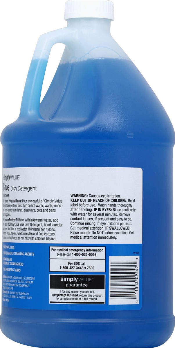 slide 3 of 6, Simply Value Blue Dish Detergent, 1 gal