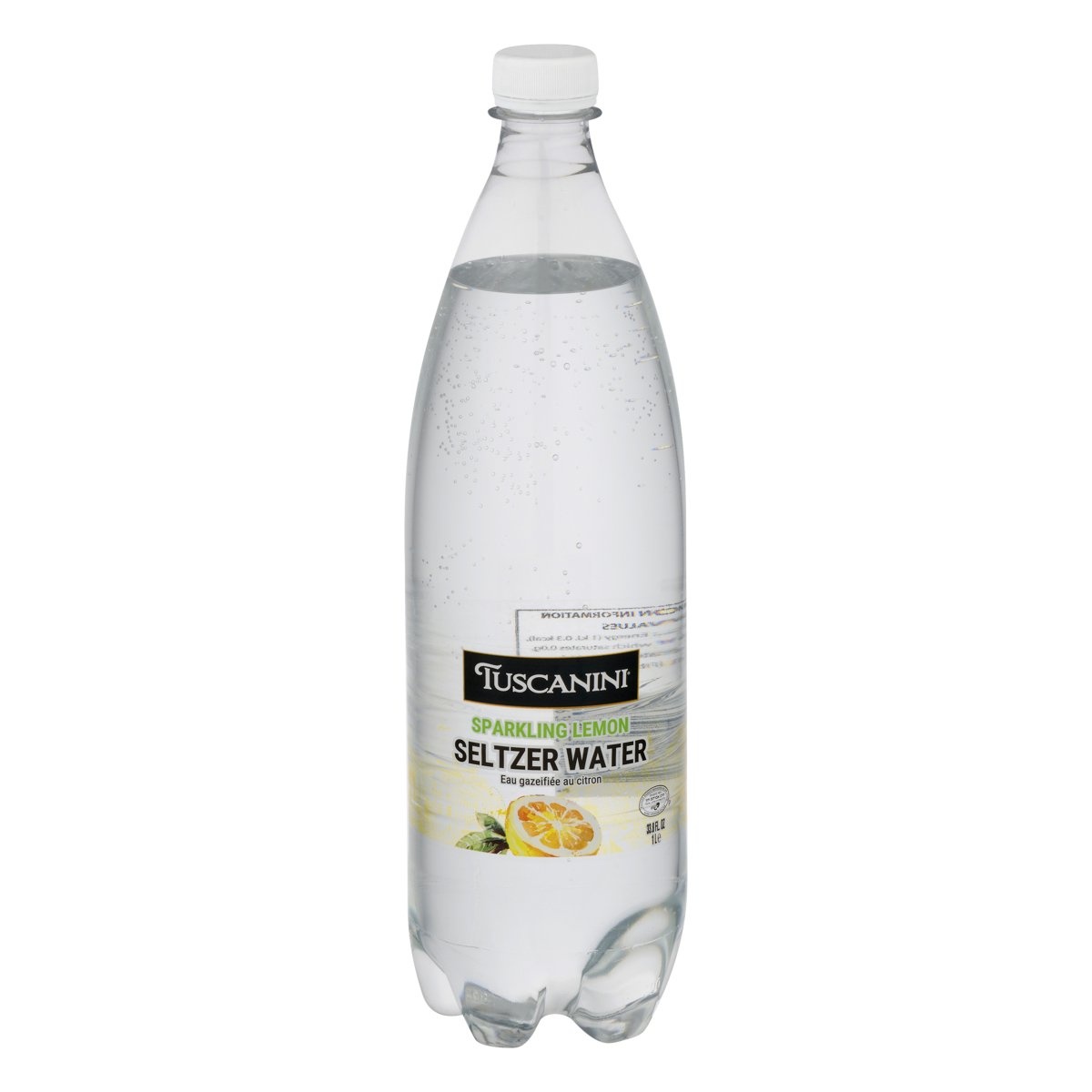 slide 1 of 1, Tuscanini Sparkling Lemon Seltzer Water, 33.8 oz