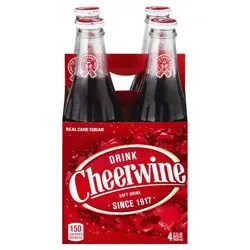 Cheerwine Real Cane Sugar Soft Drink 4 ea