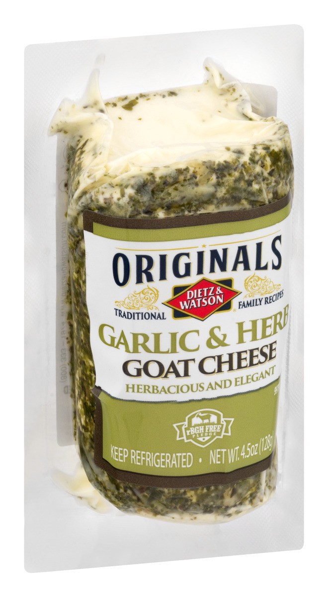 slide 2 of 11, Dietz & Watson Goat Cheese Garlic & Herb -1 CT-4.5 OZ, 4.5 oz