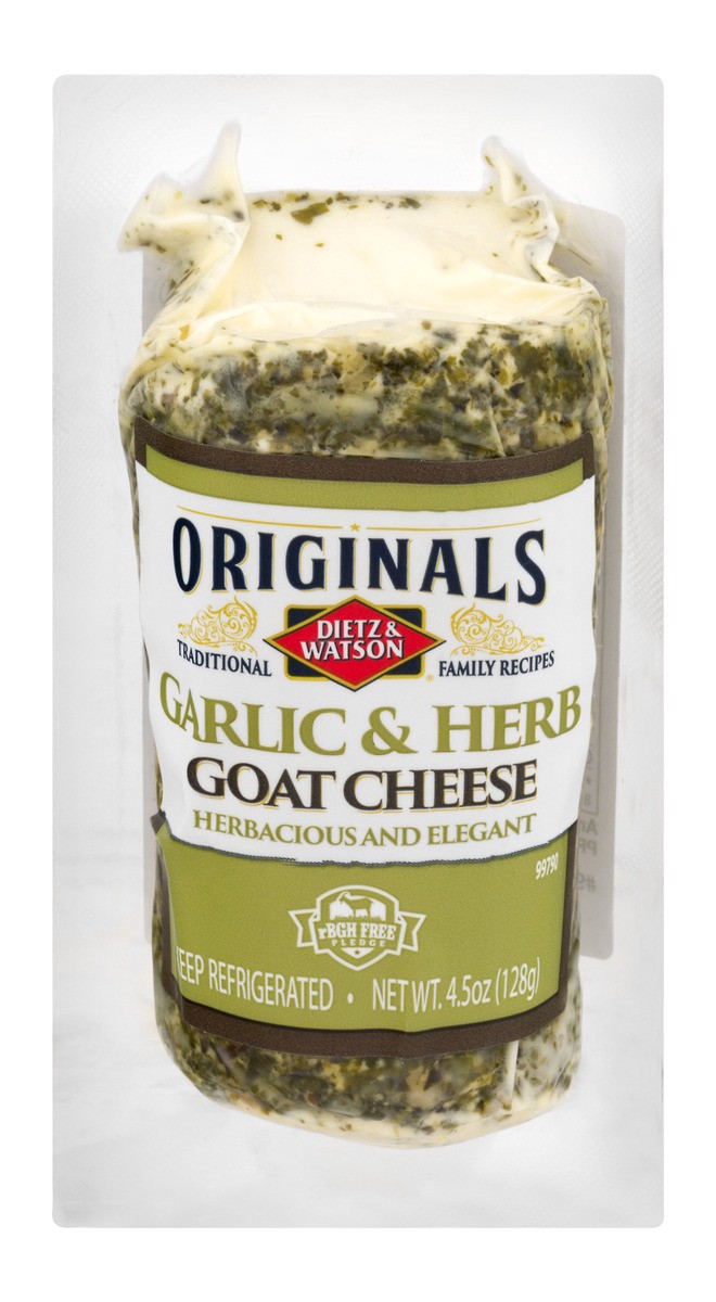 slide 1 of 11, Dietz & Watson Goat Cheese Garlic & Herb -1 CT-4.5 OZ, 4.5 oz