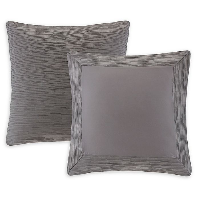 slide 1 of 3, N Natori Hanae European Pillow Sham - Grey, 1 ct
